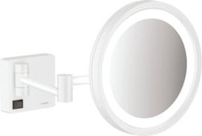 Hansgrohe AddStoris Rasierspiegel mit LED, Wandmontage, Weiß - Bild 1