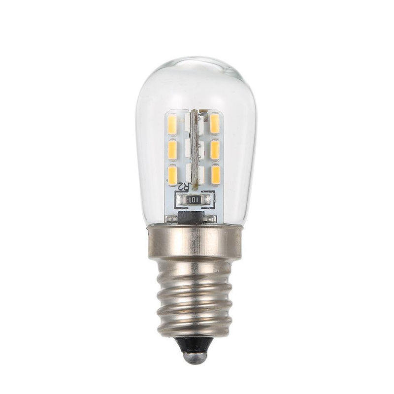 LED Mini Kühlschrank Lampe mit E12 Sockel und SMD3014 Technologie, AC220V, transparent - Bild 3
