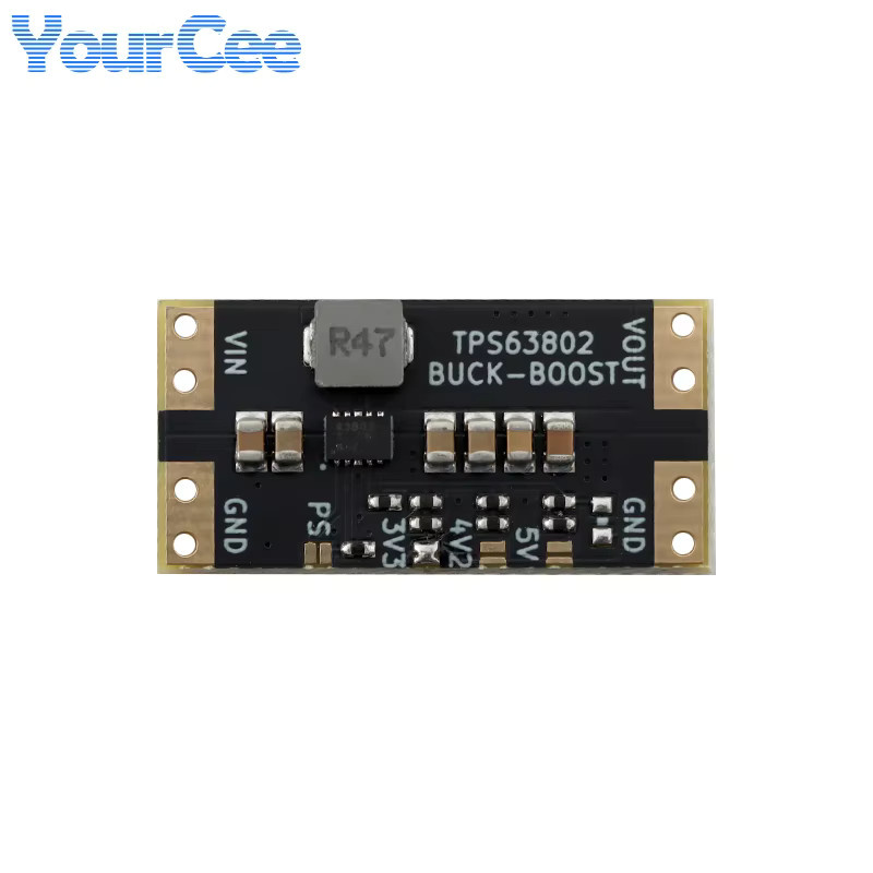 XL63802 Lithium-Batterie USB Spannungsregler Step Up Down Power Modul TPS63802 Boost Buck Board in Schwarz - Bild 2