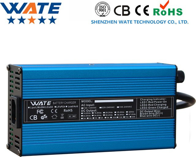 WATE LiFePO4 Batterieladegerät 29,2V 20A für 24V 8S Akkus mit Anderson XT60 Anschluss in Blau - Bild 1