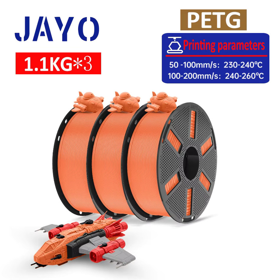 JAYO PETG 3D-Drucker-Filament Orange, 1,75 mm, 1,1 kg - Bild 6