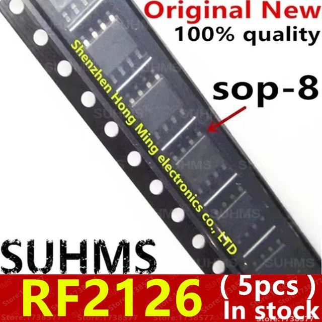 5 Stück RF2126 RF 2126 SOP-8 IC in Schwarz - Bild 1