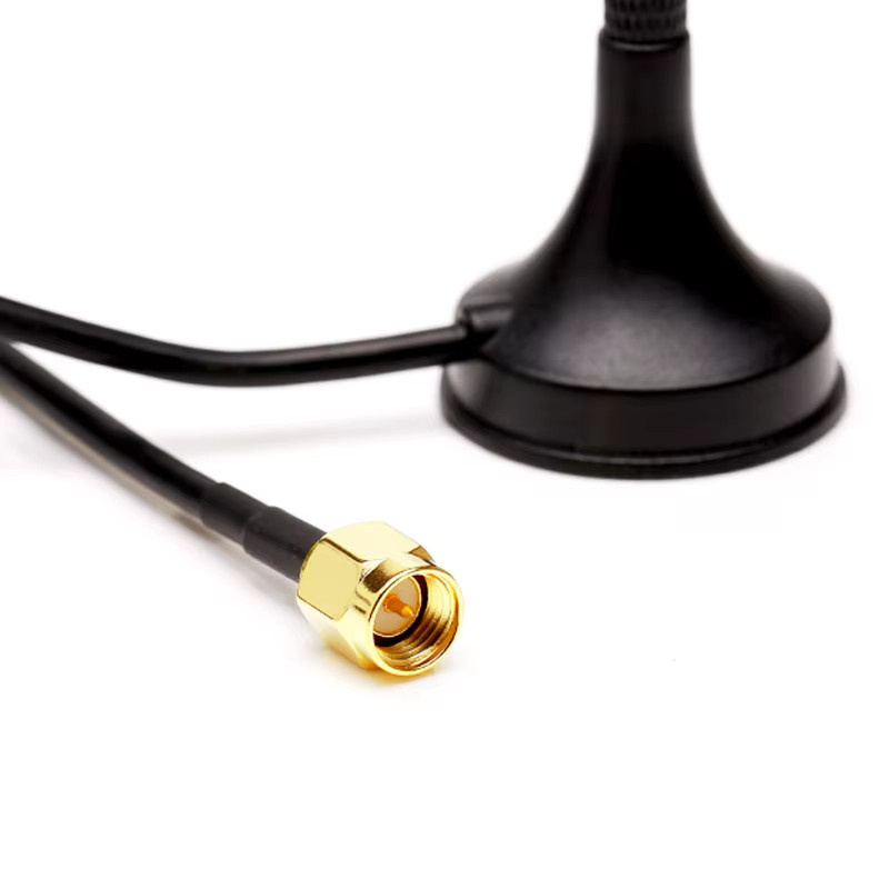 NOWEPOCH Dual Band WiFi Antenne 2,4G und 5,8G mit magnetischer Basis und 3m RG174 Kabel in Schwarz - Bild 2