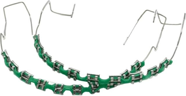 Binchi Health Electronics Zahndekor Zubehör, bunte Brackets, grün - Bild 1