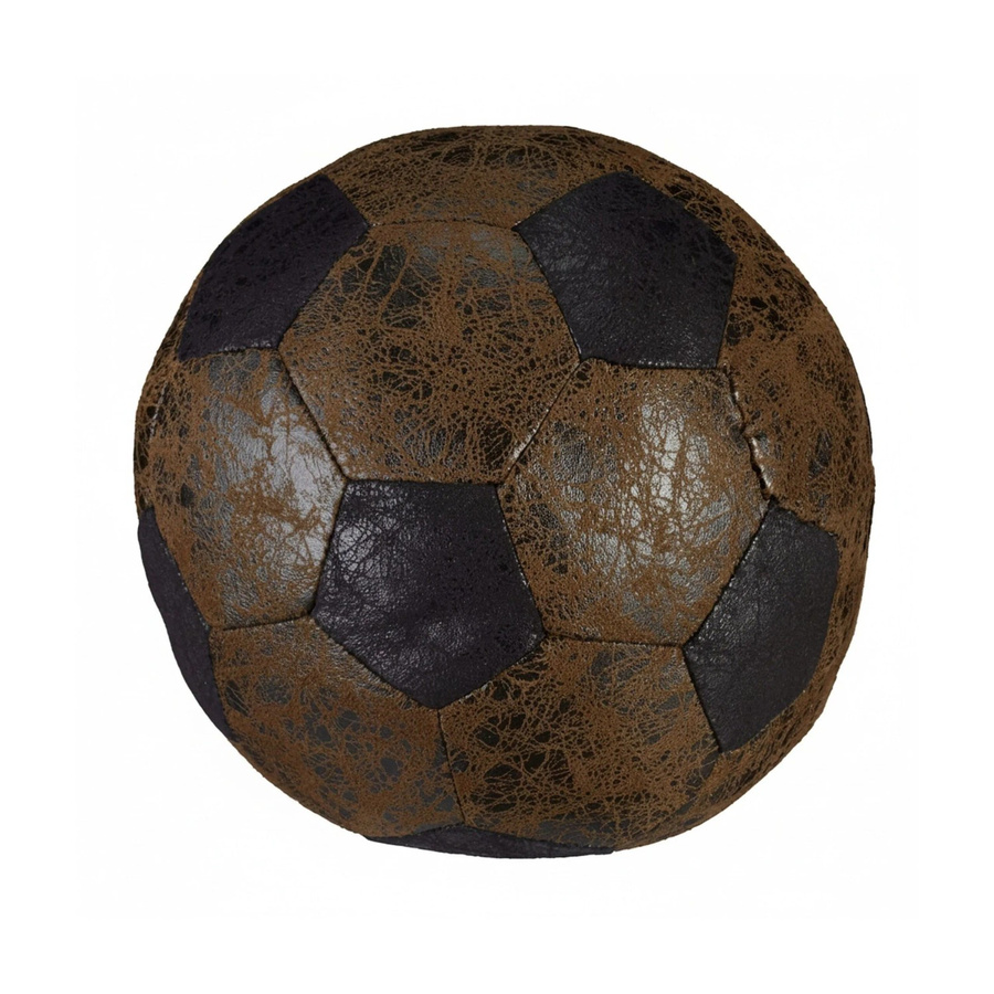 Relaxdays Türstopper Fußball aus Polyester in Braun, Durchmesser: 20 cm, Gewicht: 1,5 kg - Bild 2