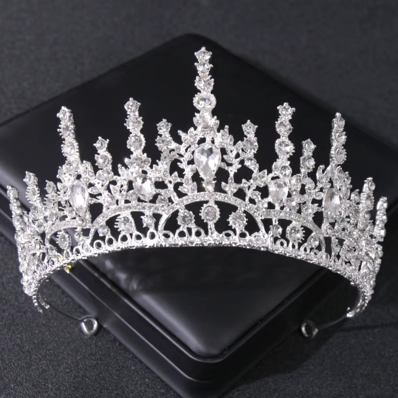 Tiara, Silber, Kristall, Damen - Bild 2