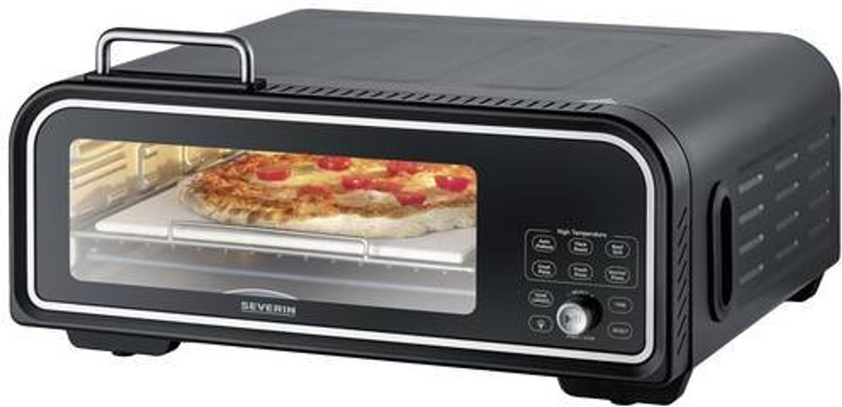 Severin Digitaler Pizzaofen PG 8575 in Schwarz mit Digitalanzeige - Bild 5