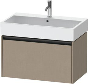 Duravit Waschtischunterschrank Ketho.2 in Leinen/Beige, wandhängend mit 1 Auszug, Breite: 78,4 cm, Tiefe: 46 cm, Höhe: 44 cm - Bild 1