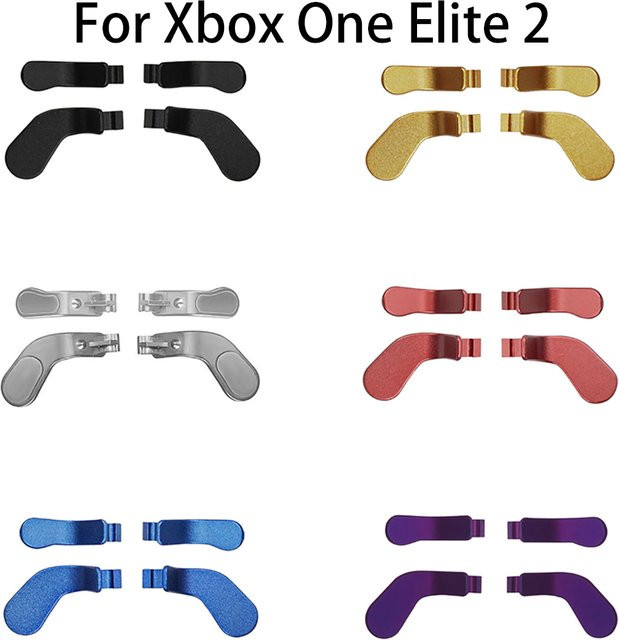 TingDong 4 in 1 Metallpaddel Trigger-Tasten für Xbox One Elite Series 2 Controller in Silber - Bild 1