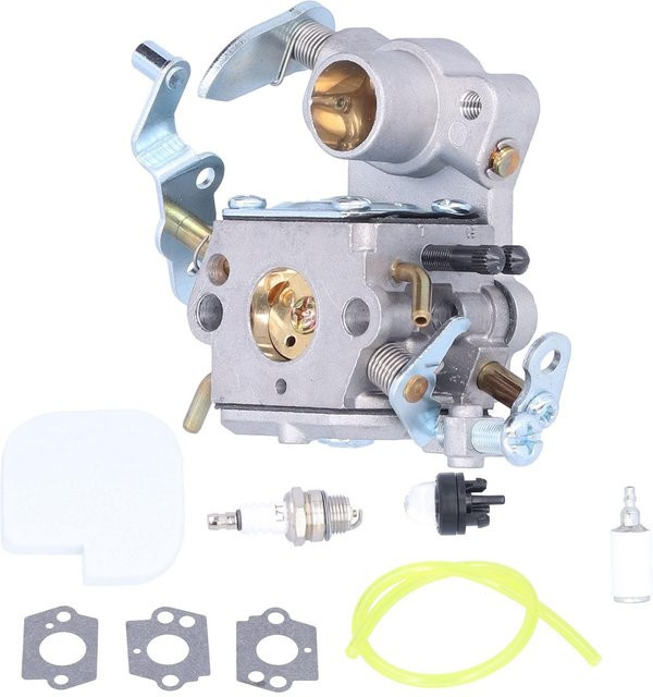 Vergaser Zündkerze Kraftstofffilter und Schlauch mit Primerbirne Kit für Poulan P3314 P3416 P4018 PP3816 C1MW26C - Bild 1