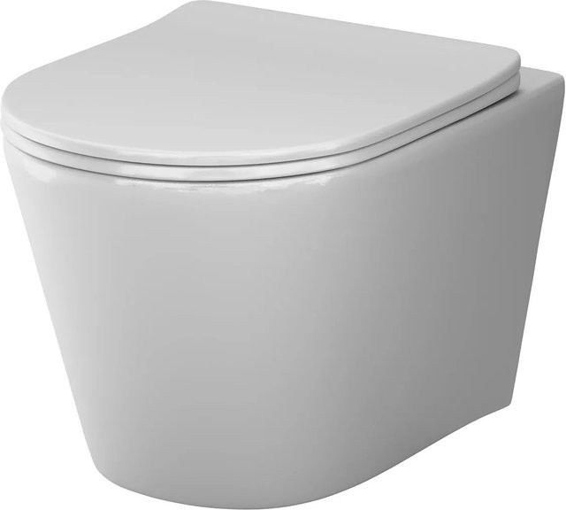 AM.PM Wand-WC Spike FlashClean CPA1900SC in Weiß mit spülrandloser Keramik und Softclosing-Sitzabdeckung, B/T/H: 37 x 49 x 37 cm - Bild 1
