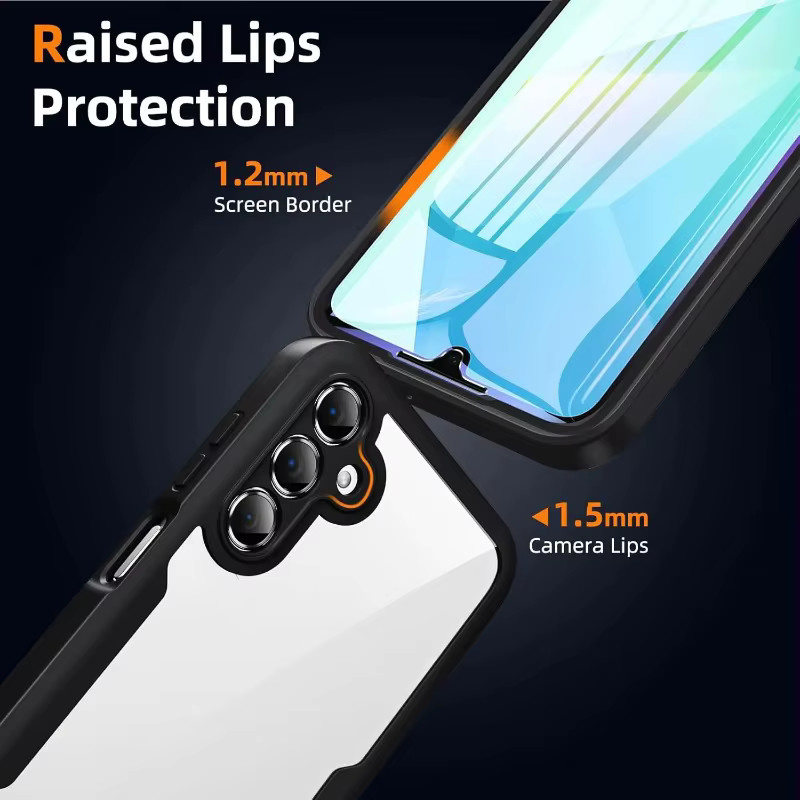 Klar 360 Grad Ganzkörper-Schutzhülle mit Displayschutz für Samsung Galaxy A55 A35 A15 A05s A56 A36 A26 A16 A06 A57 A37 A27 A17 A07 stoßfeste Abdeckung in Transparent - Bild 5