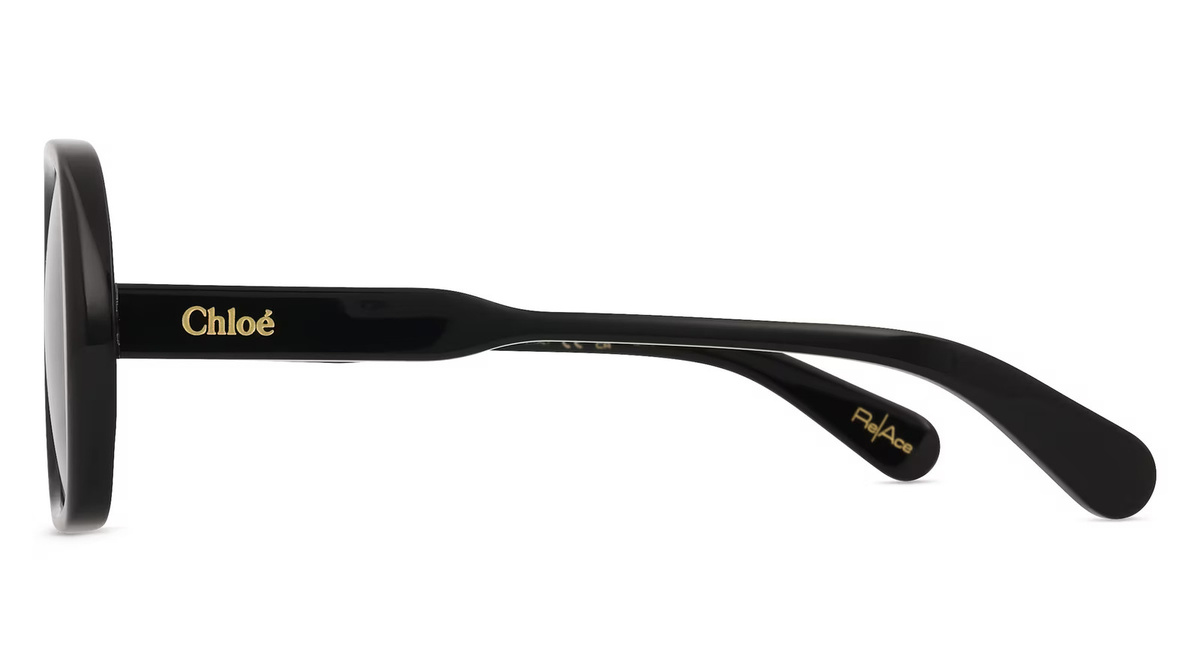 Chloé CH0222S Sonnenbrille, Vollrand, Quadratisch, Acetat, Unisex, Schwarz, Grau - Bild 2