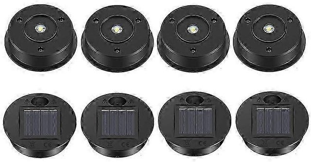 8 Stück Solarleuchten Ersatz Oberteile mit LED und Solarpanel für Solar Laternen im Außenbereich - Bild 1