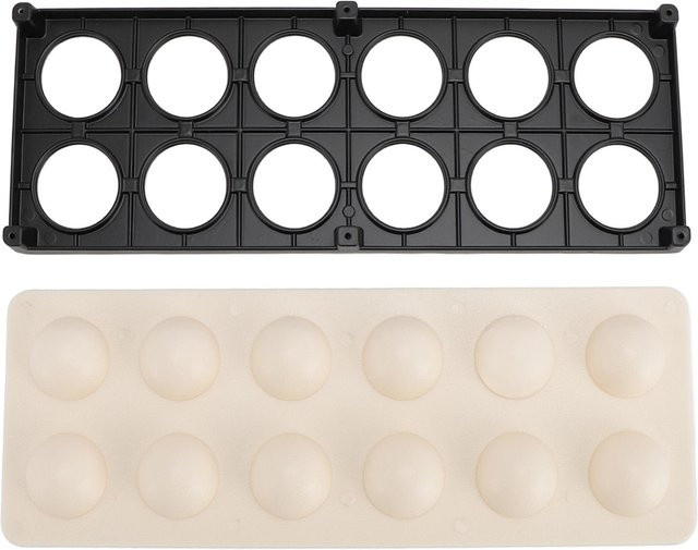 CosyHome Ravioli Maker Presse aus Aluminiumlegierung und ABS für 12 quadratische Teigtaschen in Grau - Bild 1