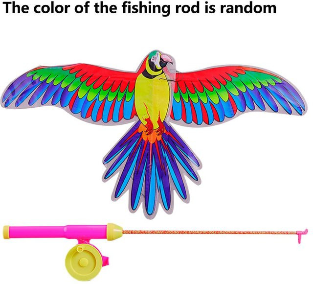 Kinder Drachen Cartoon Adler, Faltbar, Mini Plastikspielzeug, ab 14 Jahre - Bild 1