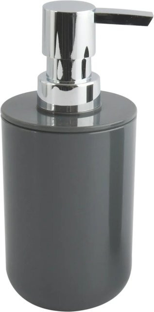 MSV Seifenspender Inagua aus Polystyrol in Dunkelgrau, Höhe: 16 cm, Durchmesser: 7,2 cm - Bild 1