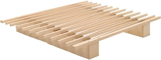 Tojo V Bett aus Massivholz Buche in Braun und Beige, B/T/H: 180 x 230 cm - Bild 1