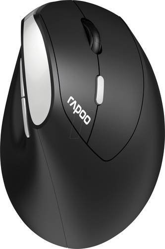 Rapoo EV250 Kabellose ergonomische Maus in Schwarz mit 1600 DPI und USB-A Anschluss - Bild 1