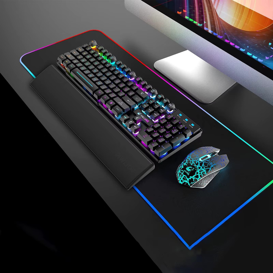 VODOOL Ergonomische Tastatur-Handballenauflage aus Memory-Schaum in Schwarz - Bild 3