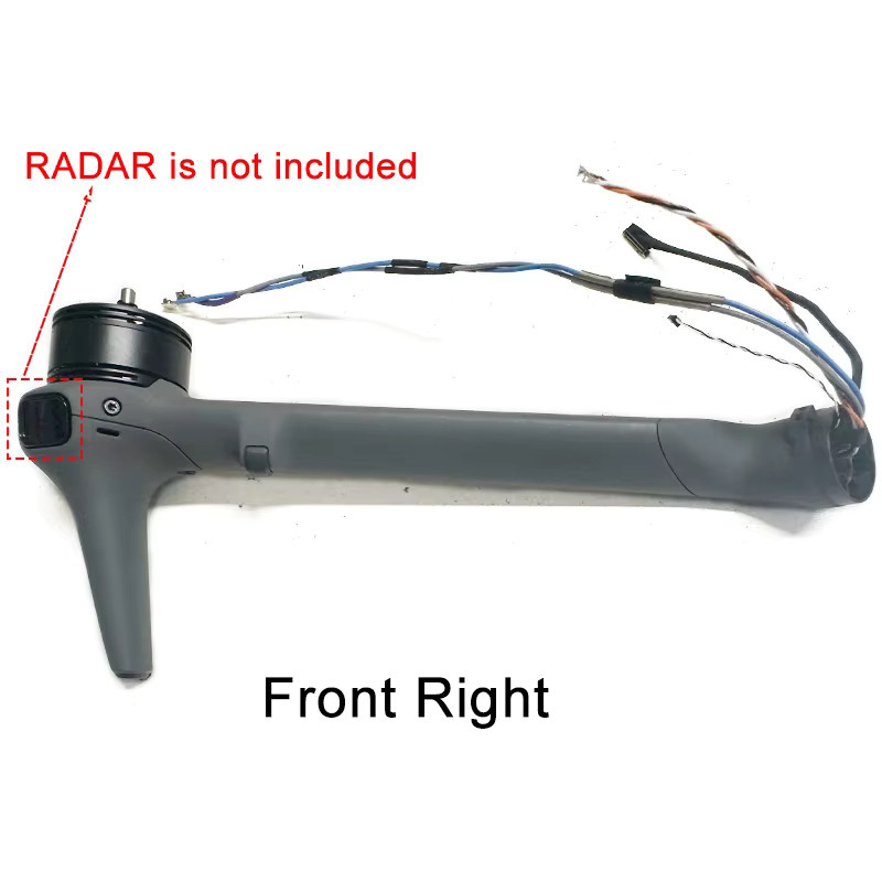 DJI Mavic 4 Pro Ersatzteil-Set: Mittelschale vorne rechts, Motorarm hinten, ESC-Board und GPS-Modul in Grau - Bild 3