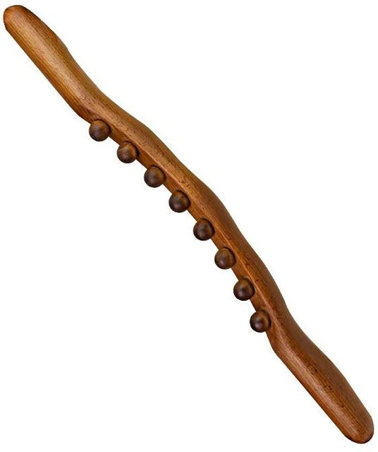 Noocuxuekon Gua Sha Massagegerät aus karbonisiertem Holz, Unisex - Bild 1