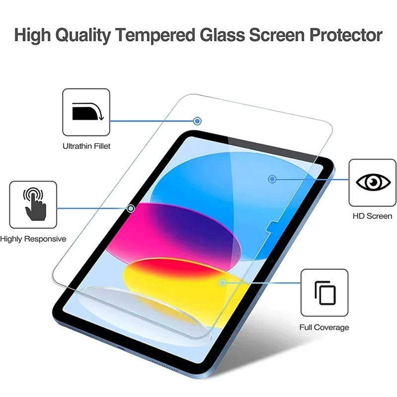 2 Stück Glas-Displayschutzfolie für Apple iPad 10. und 10.9 Zoll, transparent - Bild 3