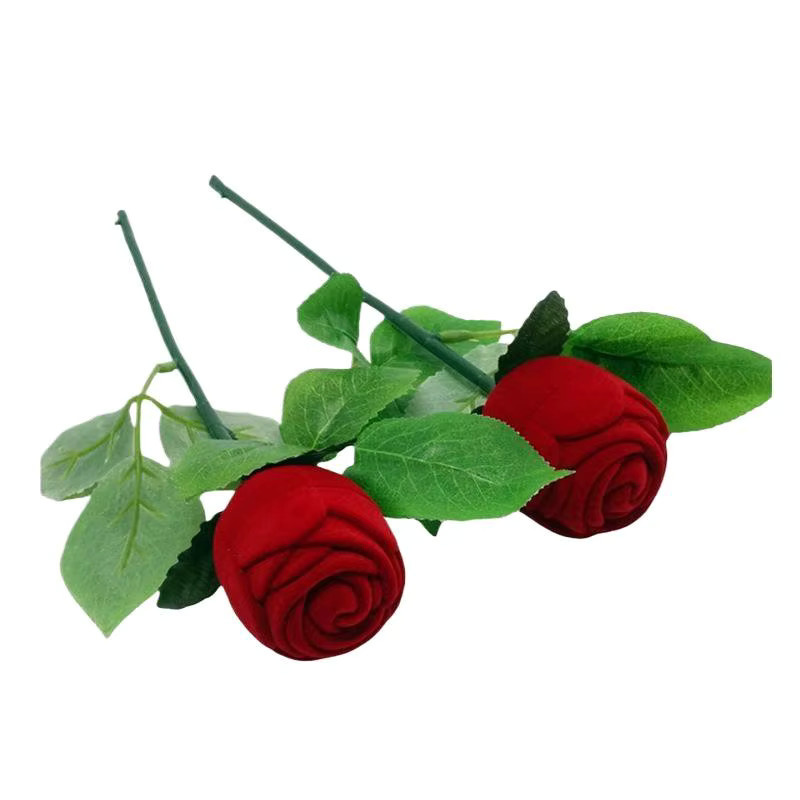 Jessica Ringbox, rote Rosen, Samt-Blumen-Schmuckschatulle - Bild 4