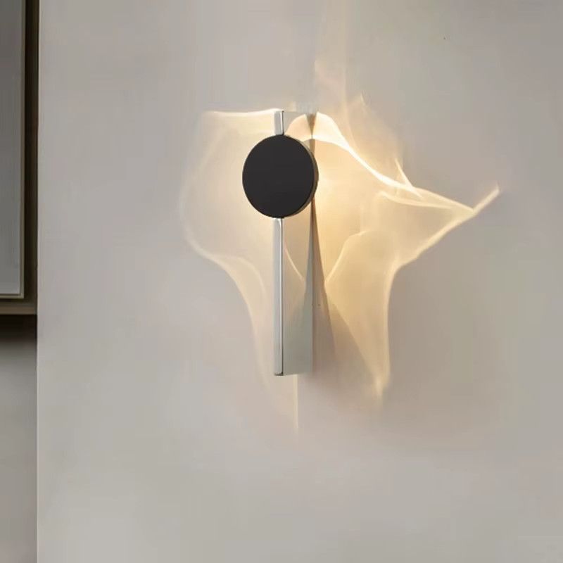 LINCCW Moderne LED-Wandleuchte aus Edelstahl mit warmem Licht und gewelltem Design - Bild 2