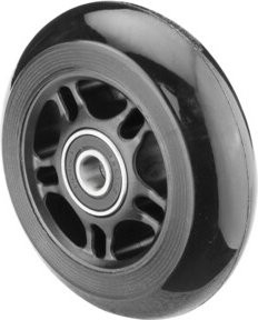 BS Skaterrad Rollen A76.125 aus Kunststoff in Schwarz, Silber und Transparent - Bild 1