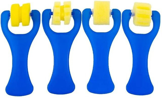 Yiran bag Schwamm Stempel Pinsel Set, Blume Malen Spielzeug, Gelb, ab 6 Jahren - Bild 1