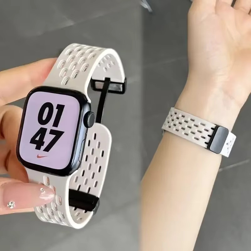 NEY Uhrenarmband Silikon, magnetisch, für Apple Watch - Bild 4