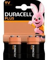 Duracell Plus 9V Block-Batterie Alkali-Mangan 2er-Pack - Bild 1