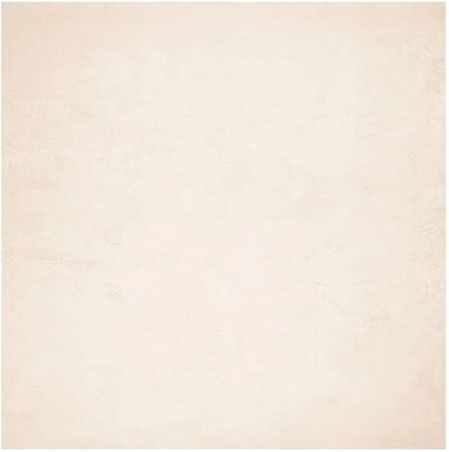 vidaXL Teppich HUARTE Kurzflor in Beige, quadratisch, weich und waschbar, rutschfest und fußbodenheizunggeeignet, B/B: 120 x 120 cm - Bild 1