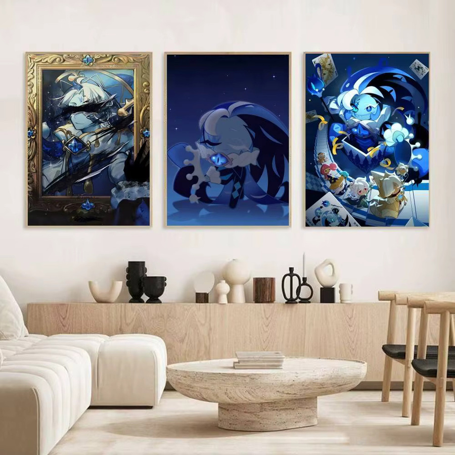 Selbstklebender Anime Cartoon-Poster Shadow Milk Cookie aus Papier, Mehrfarbig, Rechteckig - Bild 3