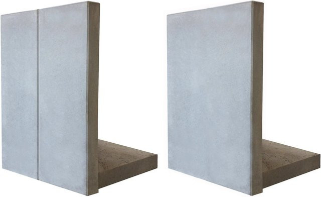 Bewehrte Mauerscheibe aus Beton in Grau, B/T/H: 130 x 100 x 75 cm - Bild 1