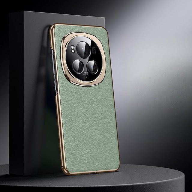 Stoßfeste Business Lederhülle für Honor Magic 6 Pro, Magic 6 RSR Porsche Design und Honor Magic 6 in Grün - Bild 1