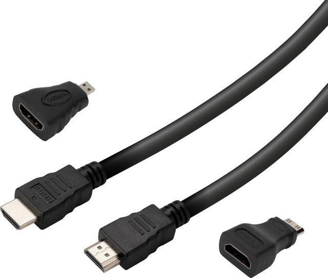 HDMI 2.0 Kabel SBS in Schwarz, Länge: 1,5 m - Bild 1