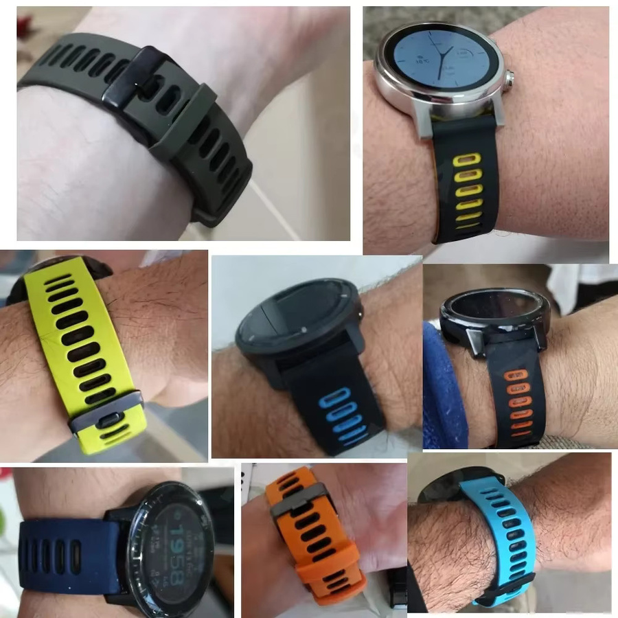 QCTOG Uhrenarmband Silikon, 22 mm - Bild 2