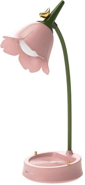 NATAWA LED Schreibtischlampe in Blumenform mit Touch-Funktion, rosa Tischleuchte zum Lesen und für das Schlafzimmer - Bild 1