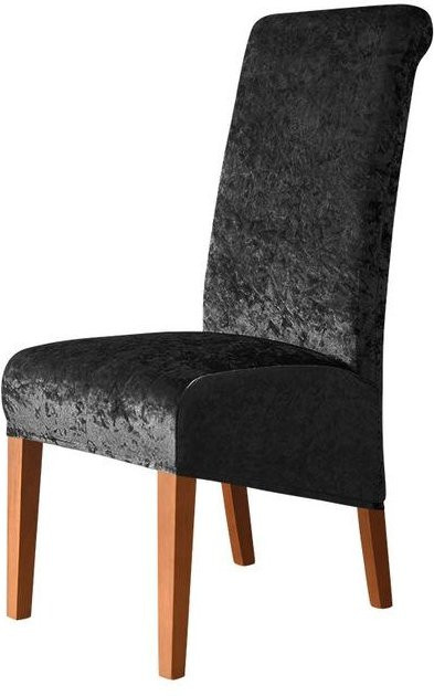 Stuhlhusse mit hoher Rückenlehne in XL-Größe aus goldenem Diamant-Samt, elastische Stretch-Stuhlhusse für Esszimmer und Bankette - Bild 1
