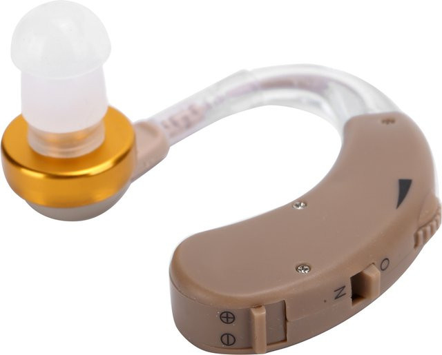 F-138 Digitaler Hörgeräte-Kopfhörer, kabelloser Bluetooth In-Ear Tonverstärker in Beige - Bild 1
