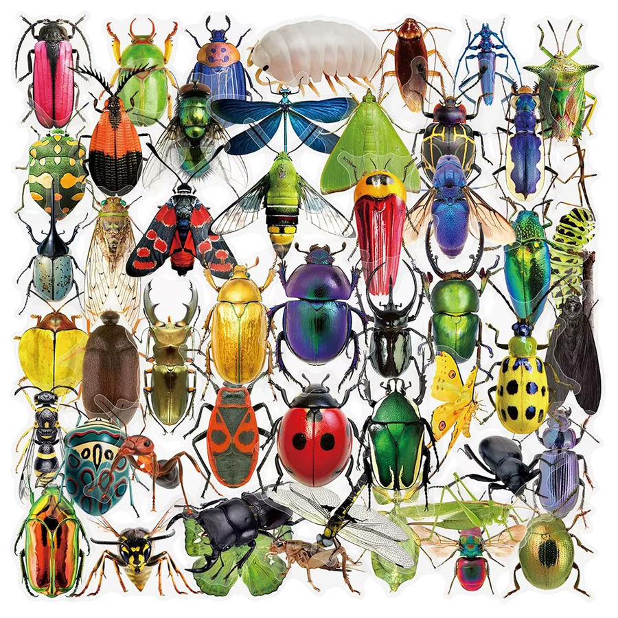 Charile Transparente Cartoon Insekten Aufkleber Multicolour für Laptop und Scrapbooking - Bild 2