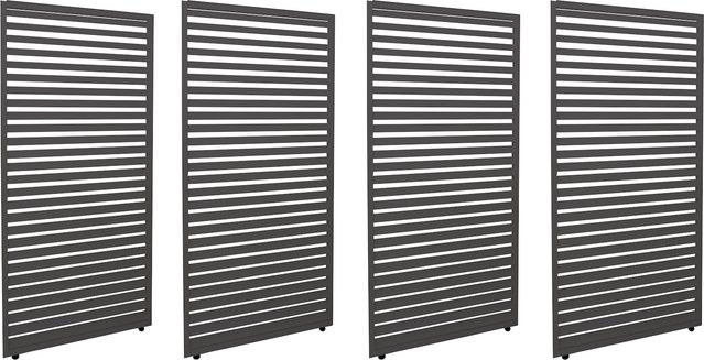 4er-Set Aluminium Paneele für Pergola MCW-L46 in Anthrazit, B/H: 369 x 204 cm - Bild 1