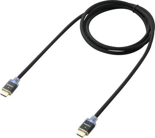 SpeaKa Professional HDMI Anschlusskabel 4K UHD mit Audio Return Channel, Schwarz, Länge: 1,00 m - Bild 1