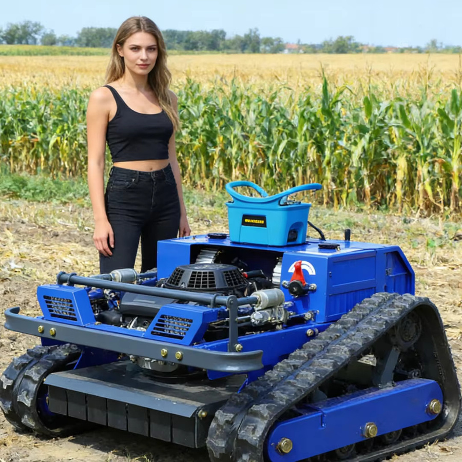 AIWEIYA Ferngesteuerter Mini-Rasenmäher in Blau für jedes Gelände und die Landwirtschaft - Bild 2