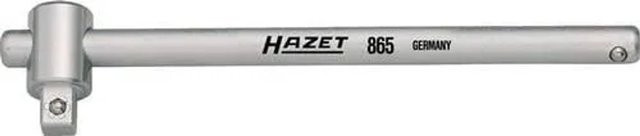 Hazet Quergriff mit Gleitstück 865, 1/4 Zoll, Länge: 115 mm, Chrom-Vanadium, Silber - Bild 1