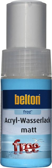 Belton Free AQUAcolours Lackstift RAL 9010 Reinweiß matt 9 ml wasserbasiert und wetterfest - Bild 1
