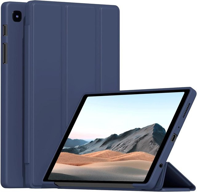 Samsung Galaxy Tab A7 Lite 8,7 Zoll Magnetische Silikon Flip Smart Cover Hülle SM-T220/T225/T227 Navy Blau - Bild 1