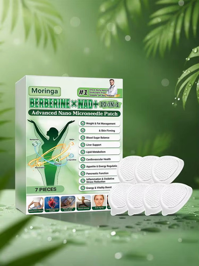 jaysuing Moringa NAD+ Nano-Mikronadel-Pflaster für den Körper, 7 Stück - Bild 5